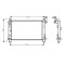 Radiator racire Chrysler Voyager, 10.1992-12.1995, Motorizare 3.0 V6 105kw, Heavy Dyty Benzina, tip climatizare cu/fara AC, cutie M/A, dimensiune 655