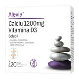 Calciu 1200mg Vitamina D3, 20 plicuri, Alevia