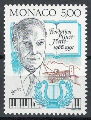 Monaco 1991 Mi 2018 MNH - A 25-a aniversare a Fundației Prince Pierre foto