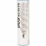 Tub 6 Fluturași Badminton Mavis 600 Alb, Yonex