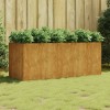 VidaXL Strat &icirc;nălțat de grădină, 200x80x80 cm, oțel corten