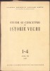 HST C1476 Studii și cercetări de istorie veche 1-4/1957