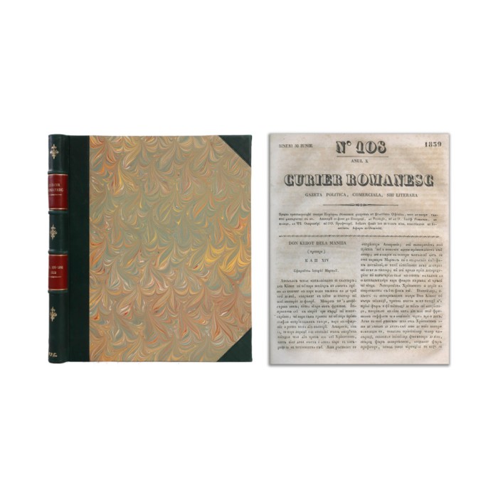 Publicatia Curierul Romanesc, anul X, coligat, numerele 108 pana la 166 , 1839
