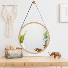 Oglinda de perete pentru baie Bykle [en.casa] HausGarden Leisure