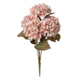 Cumpara ieftin Buchet Hortensii artificiale roz verzi 18x16x44 cm
