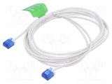 Patch cord RJ45 LOGILINK U/UTP Cat 6a alb 3m