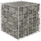 Strat &icirc;naltat cub gabion, 50 x 50 x 50 cm, sarma de otel GartenMobel Dekor, vidaXL