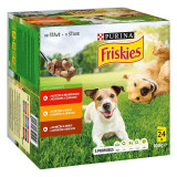 FRISKIES ADULT multipack cu vită, cu pui și miel &icirc;n sos 24 x 100 g