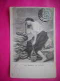 HOPCT 12248 MANDOLINA / MUZICA -ANUL 1906 -FRANTA TCV -FELICITARE VECHE -FEMEI FRUMOASE -STAMPILOGRAFIE/ TIMBRU --EUROPA - -ROMANTICA- -CIRCULATA