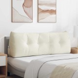 vidaXL Perna pentru spate Crem 140 x 24 x 50 cm Catifea 42014525