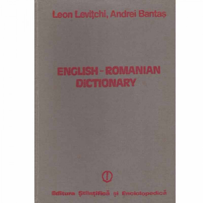 Leon Levitchi, Andrei Bantas - English-romanian dictionary - 133022