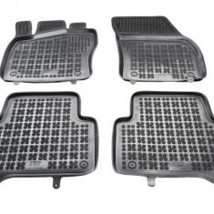 Set covorase auto din cauciuc VW Tiguan, 05.2016-, negru, presuri tip tavita, Rezaw ; elastomer, 4 buc., Aftermarket