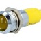 Lampă LED concavă galbenă 24-28VDC