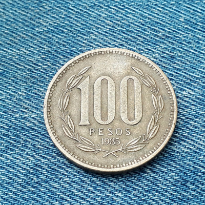 1g - 100 Pesos 1985 Chile foto