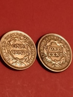 One 1 cent 1841 (2 variante) USA (aUNC) [poze]. Discount de 10 % pt achizitii de 1.000 lei; 15% pt achizitii de 1.500 lei. foto