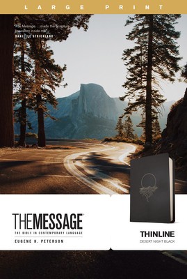The Message Thinline, Large Print (Leatherlike, Desert Night Black) foto