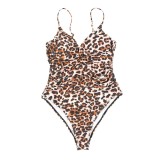 Costum de baie intreg cu model animal print
