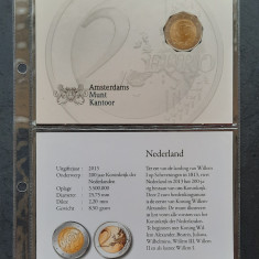 Moneda 2 Euro 2013 Olanda, in coincard - G 4092