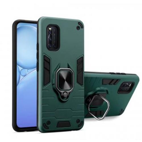 Husa telefon Plastic iPhone 12 Mini 5.4 antishock Rugged Sergeant Armor Ring green