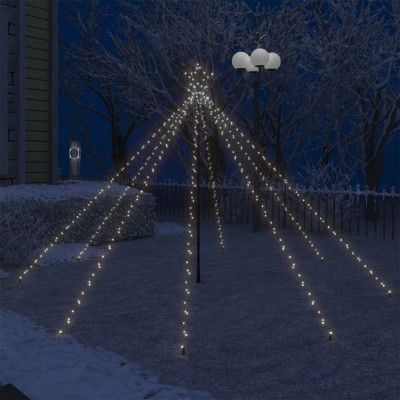 vidaXL Cascadă lumini pom Crăciun interior/exterior 400 LED-uri 2,5 m foto