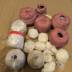 Lot n5 - Fire / Ata Tricotat macrame, cusut macrame , etc ( Vintage )