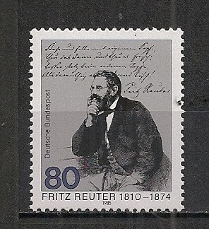 Germania.1985 175 ani nastere F.Reuter-scriitor MG.598 foto
