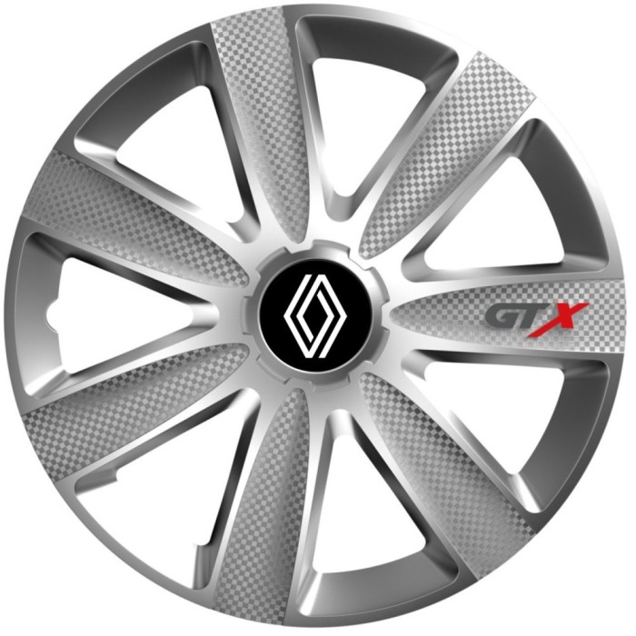 Set 4 Capace Roti GTX Gri R14, Pentru Renault Nou