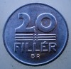 1.908 UNGARIA 20 FILLER 1977 XF/AUNC, Europa, Aluminiu