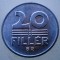 1.908 UNGARIA 20 FILLER 1977 XF/AUNC