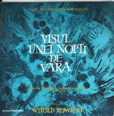 Disc vinil, LP. Suita &amp;quot;Visul Unei Nopti De Vara&amp;quot;, Op. 61-Felix Mendelssohn-Bartholdy, Orchestra Simfonica A-248496 foto