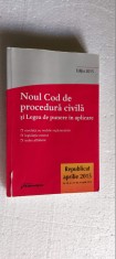 NOUL COD DE PROCEDURA CIVILA SI LEGEA DE PUNERE IN APLICARE HAMANGIU foto