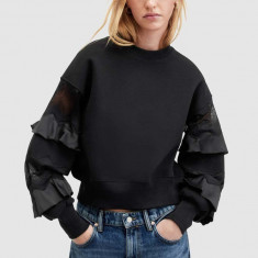 AllSaints pulover GRACIE femei, culoarea negru, călduros