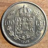 ROMANIA REGALISTA 100 LEI 1936/ MONEDA REGELE CAROL II/ FRUMUSICA, POZE..