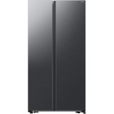 Side by Side Samsung RS57DG400EB4EO, 583 l, No Frost, Iluminare Top LED, Wi-Fi, Negru, Clasa E