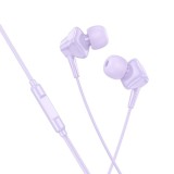 Cumpara ieftin Casti cu Fir Hoco M113 cu Microfon si Conector Lightning - Mov