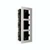 Rama montaj ingropat din otel inoxidabil, 3 module, pentru Interfon modular - HIKVISION DS-KD-ACF3-S