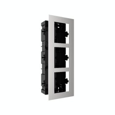 Rama montaj ingropat din otel inoxidabil, 3 module, pentru Interfon modular - HIKVISION DS-KD-ACF3-S