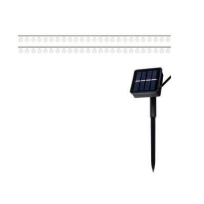 Ghirlanda solara, tip sirag de becuri, LED, 2V, 8 moduri iluminare, IP65, 2.2 cm, 4.8 m GartenVIP DiyLine foto