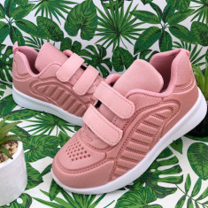 Adidasi roz cu scai usori pantofi sport pt fete 29 31 cod 0745 foto