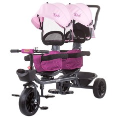 Tricicleta gemeni Chipolino Duet peony pink foto