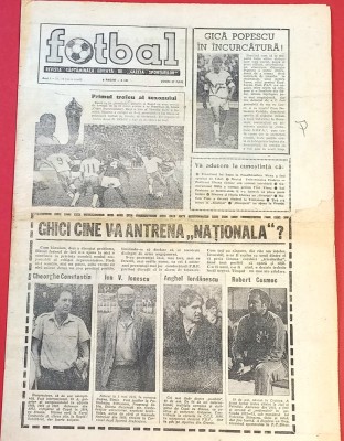 Ziarul FOTBAL 27.07.1990 foto
