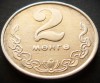 Moneda exotica 2 MENGE / MONGO - MONGOLIA, anul 1970 * cod 2252, Asia