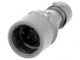Conector Circular Mufă Tată 3 Pin Nichelat Buccaneer 6000