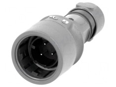 Conector Circular Mufa Tata 3 Pin Nichelat Buccaneer 6000 foto