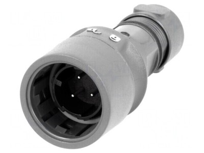 Conector Circular Mufă Tată 3 Pin Nichelat Buccaneer 6000 foto