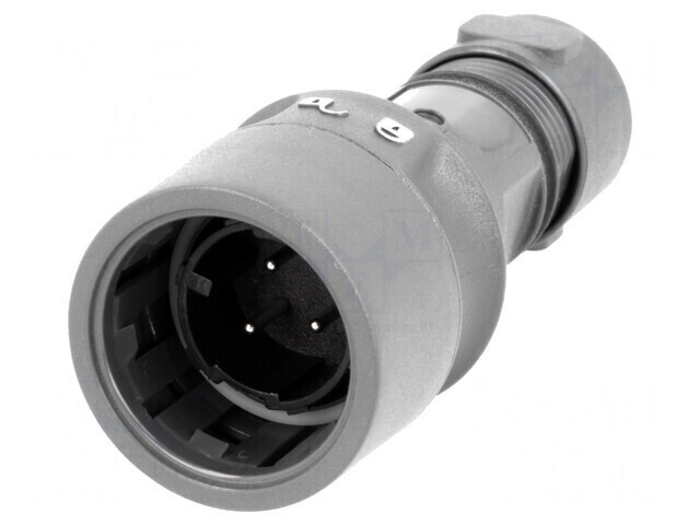 Conector Circular Mufă Tată 3 Pin Nichelat Buccaneer 6000