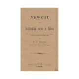 A. D. Xenopol, Memoriu asupra &icirc;nvățăm&acirc;ntului superior &icirc;n Moldova, 1885