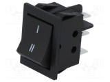 Intr CR 34x31x25mm 2x15A 250Vac ON-ON I-II negru
