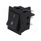 Intr CR 34x31x25mm 2x15A 250Vac ON-ON I-II negru