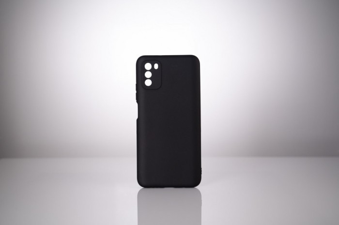 Husa Xiaomi Pocophone M3 Spacer, negru, grosime 2mm, material flexibil silicon + interior cu microfibra &quot;SSPPC-XI-PC-M3-SLK&quot;